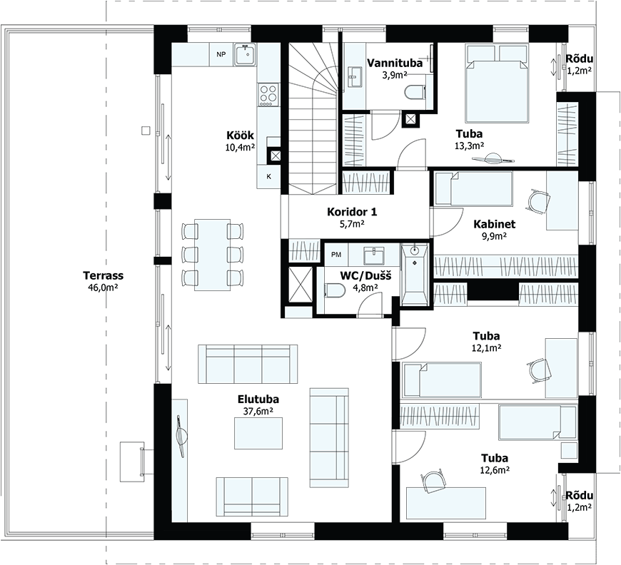 Juhani maja - Korrus - 4