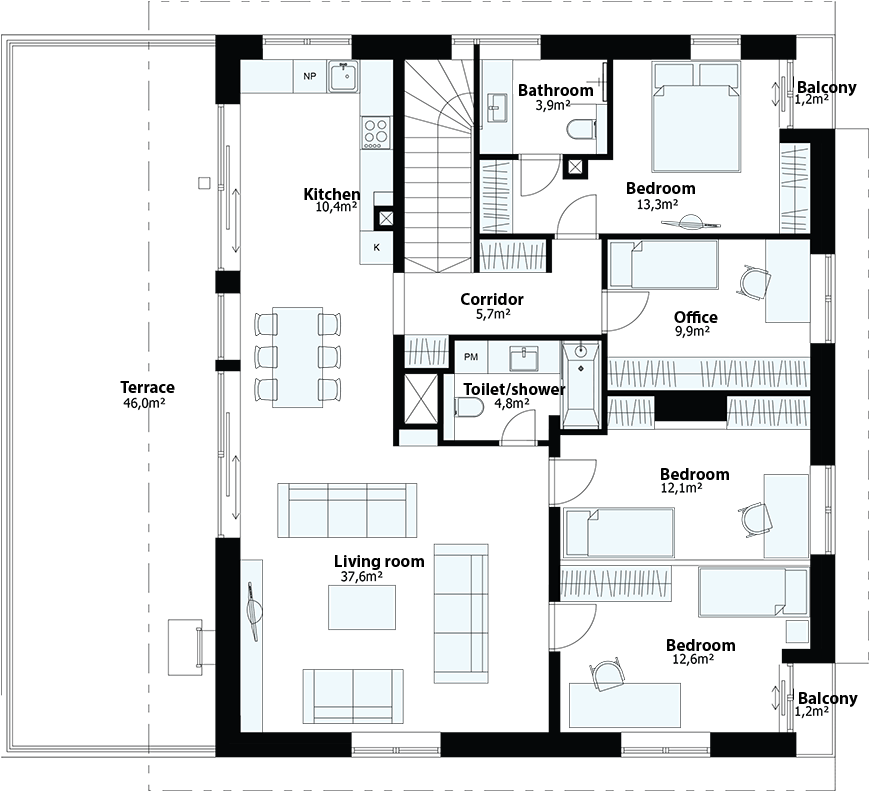 Juhani maja - Floor - 4